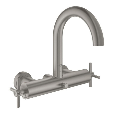 Vanová baterie Grohe Atrio bez sprchového setu 150 mm supersteel 25010DC3