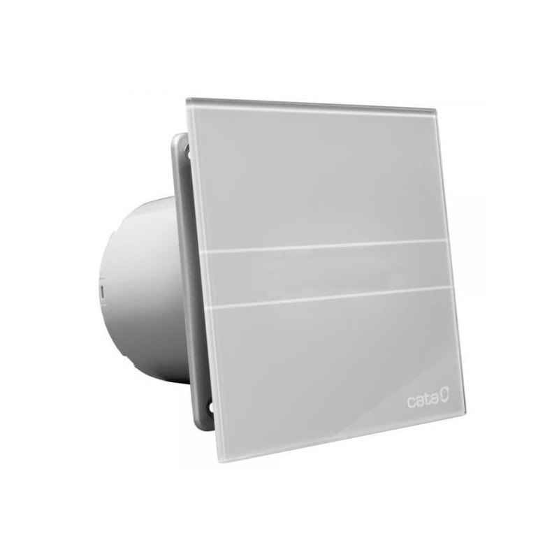 Cata ventilátor e100 GST sklo časovač stříbrný SIKOAE100GST