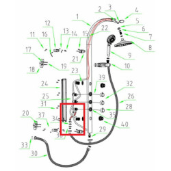 ND Anima Easyshower propojovací hadička 5 NDESHAD5