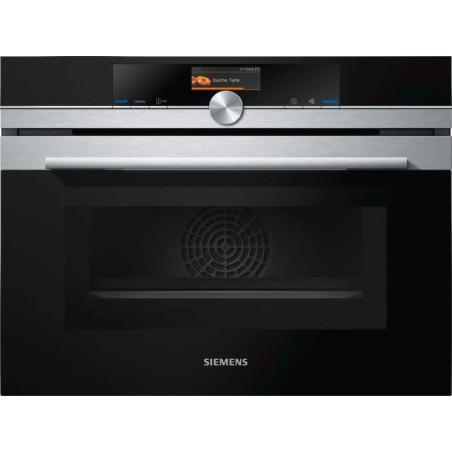 Siemens iQ700, Vestavná kompaktní trouba s mikrovlnami, 60 x 45 cm, Nerez, CM656GBS1