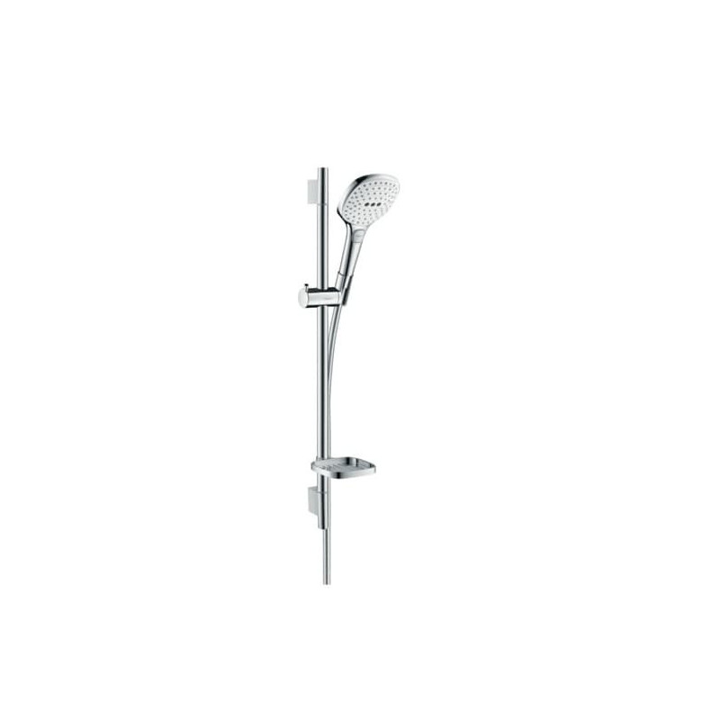 Sprchový set Hansgrohe Raindance Select E na stěnu s mýdlenkou bílá/chrom 26620400