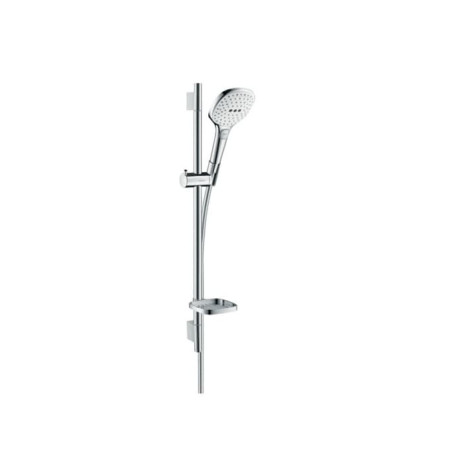 Sprchový set Hansgrohe Raindance Select E na stěnu s mýdlenkou bílá/chrom 26620400