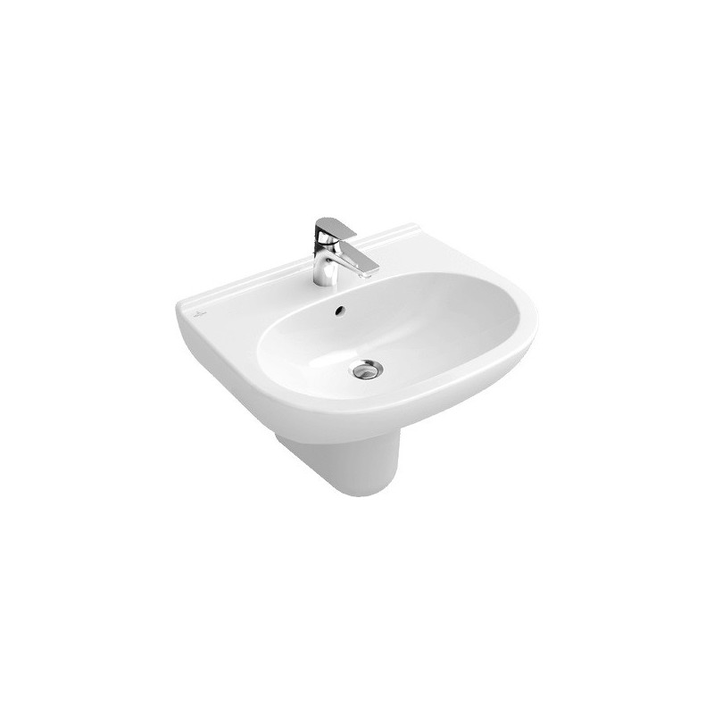 Závěsné umyvadlo Villeroy & Boch O.Novo 55x45 cm alpská bílá 51605601