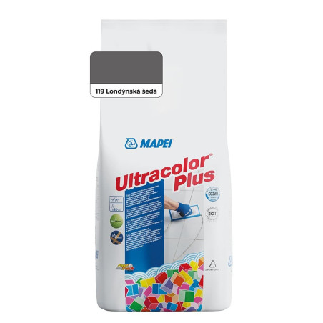 Spárovací hmota Mapei Ultracolor Plus londýnská šedá 2 kg CG2WA MAPU2119