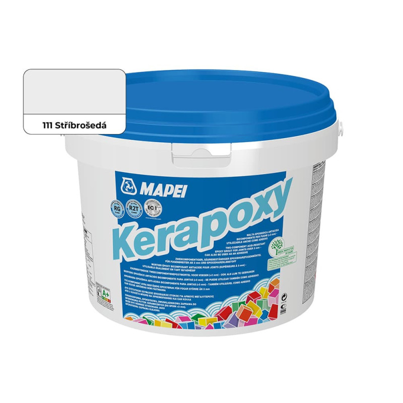 Spárovací hmota Mapei Kerapoxy středně šedá 10 kg R2T MAPX10111