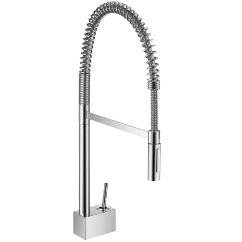 Dřezová baterie Hansgrohe Axor Starck s vytahovací sprškou, 2 proudy chrom 10820000