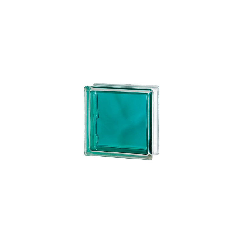 Luxfera Glassblocks turquoise 19x19x8 cm lesk 1908WBT