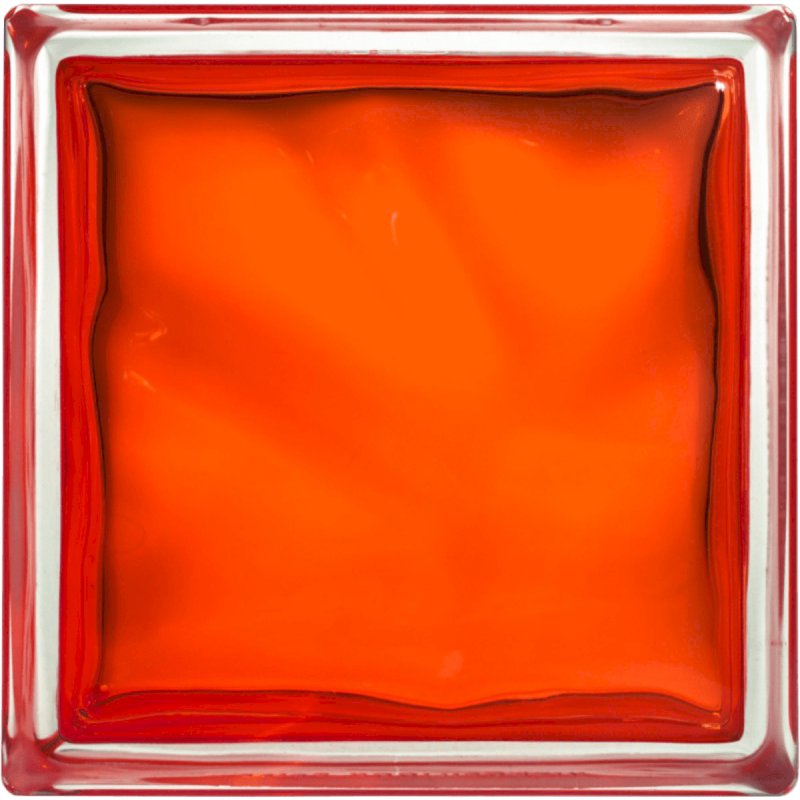 Luxfera Glassblocks orange 19x19x8 cm lesk 1908WOR