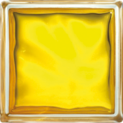 Luxfera Glassblocks yellow 19x19x8 cm lesk 1908WGL