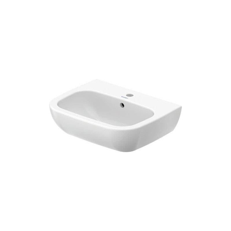 Umyvadlo Duravit D-Code 55x43 cm otvor pro baterii, s přetokem 23105500002