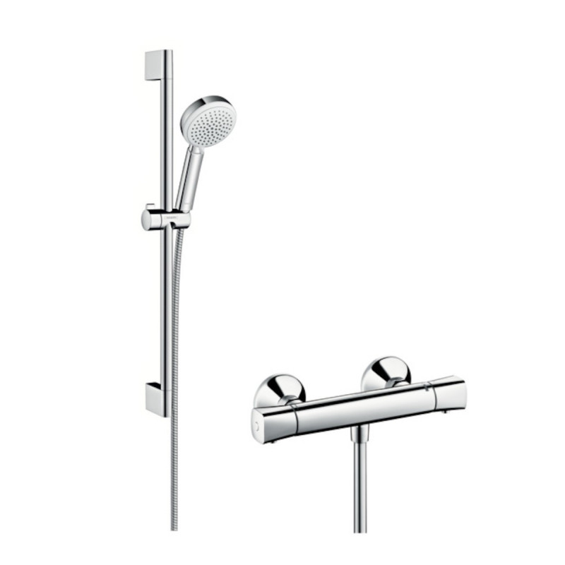 Sprchová baterie Hansgrohe Crometta 100 se sprchovým setem 150 mm bílá/chrom 27030400