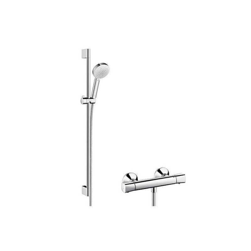 Sprchová baterie Hansgrohe Crometta 100 se sprchovým setem 150 mm bílá/chrom 27031400