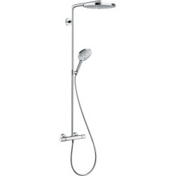 Sprchový systém Hansgrohe Raindance Select S na stěnu s termostatickou baterií bílá/chrom 27129400