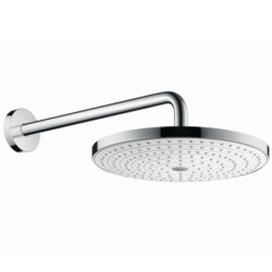 Hlavová sprcha Hansgrohe Raindance Select S na stěnu včetně sprchového ramena bílá/chrom 27378400