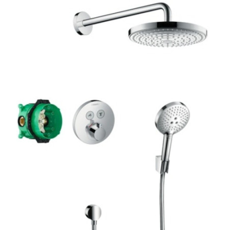 Sprchový systém Hansgrohe Raindance Select včetně podomítkového tělesa chrom 27297000