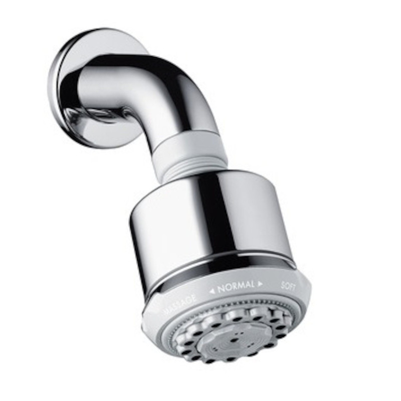 Hlavová sprcha Hansgrohe Clubmaster na stěnu včetně sprchového ramena chrom 27475000