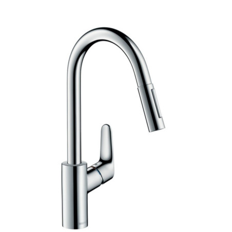 Dřezová baterie Hansgrohe Focus M41 s vytahovací sprškou, 2 proudy chrom 31815000