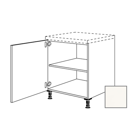 Kuchyňská skříňka spodní Naturel Erika24 s dvířky 45x87x56 cm bílá lesk 450.UD45.L