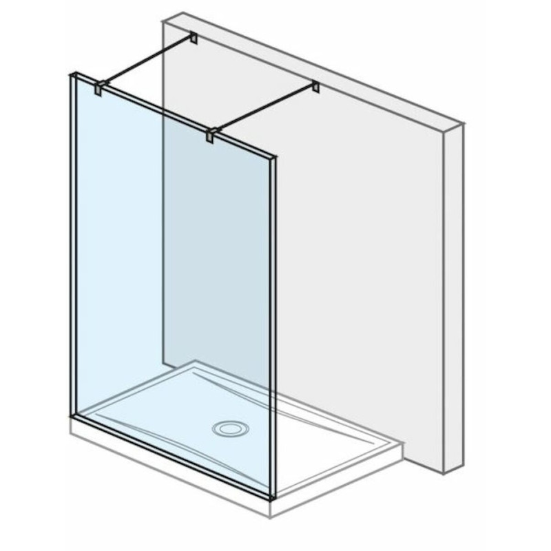 Sprchová zástěna walk-in 120 cm Jika Pure H2674200026681