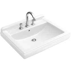 Zápustné umyvadlo Villeroy & Boch Hommage 63x52,5 cm tři otvory pro baterii 7102A1R1