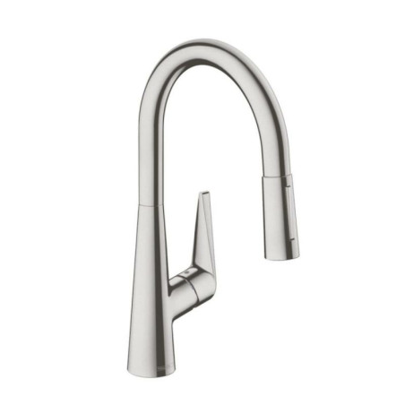 Dřezová baterie Hansgrohe Talis M51 s vytahovací sprškou, 2 proudy vzhled nerezu 72813800