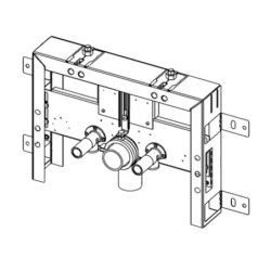 Konstrukce pro zazdění k bidetu Tece Box 9.370.031