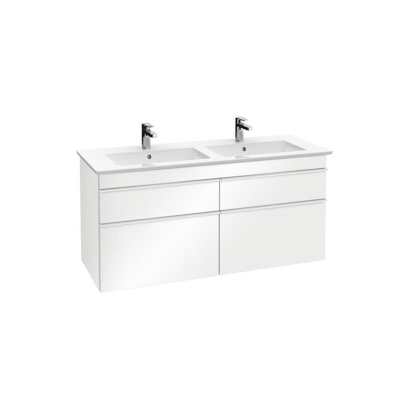 Koupelnová skříňka pod umyvadlo Villeroy & Boch Venticello 125,3x50,2x59 cm bílá mat A93002MS