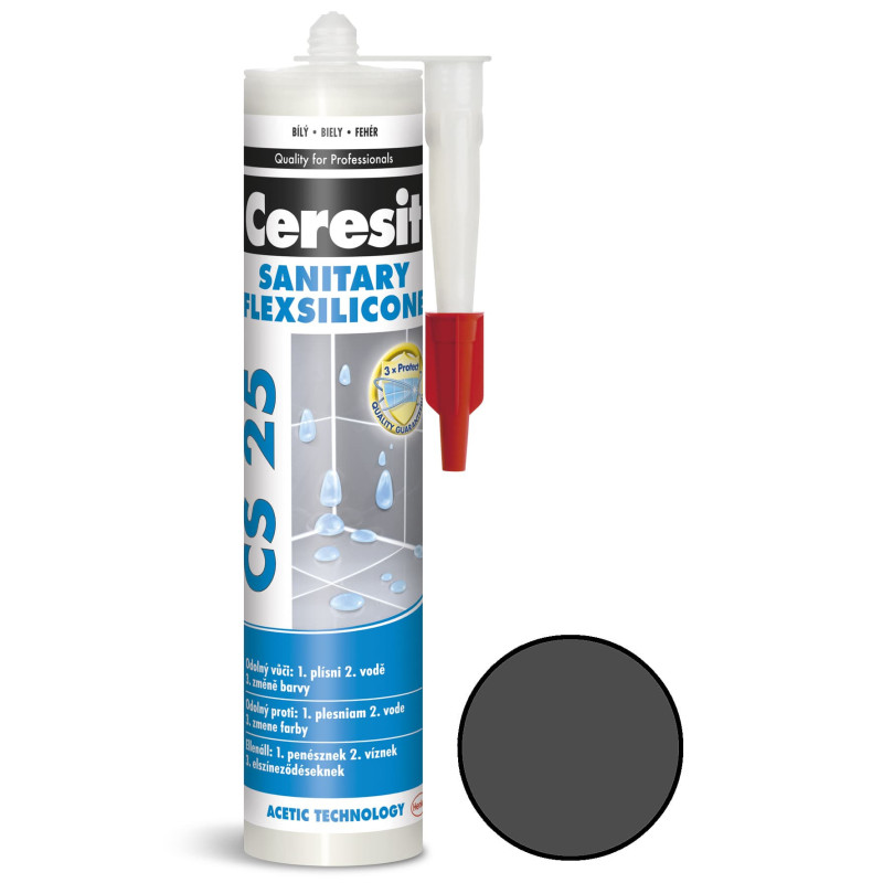 Silikon Ceresit CS 25 graphite 280 ml CS2516