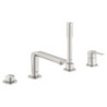 Vanová baterie Grohe Lineare s vanovým setem supersteel 19577DC1