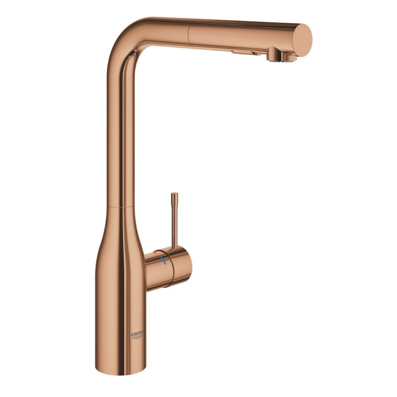 Dřezová baterie Grohe Essence New s vytahovací sprškou Warm Sunset 30270DA0